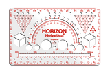 カードサイズのコンパクトスケール 「Horizon Helvetica®」 【ホワイト】