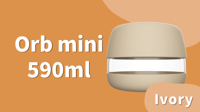 【Orb mini】特許取得の最新技術で片手密封0.5秒！ ：590ml、Olive/Fire/Ivory