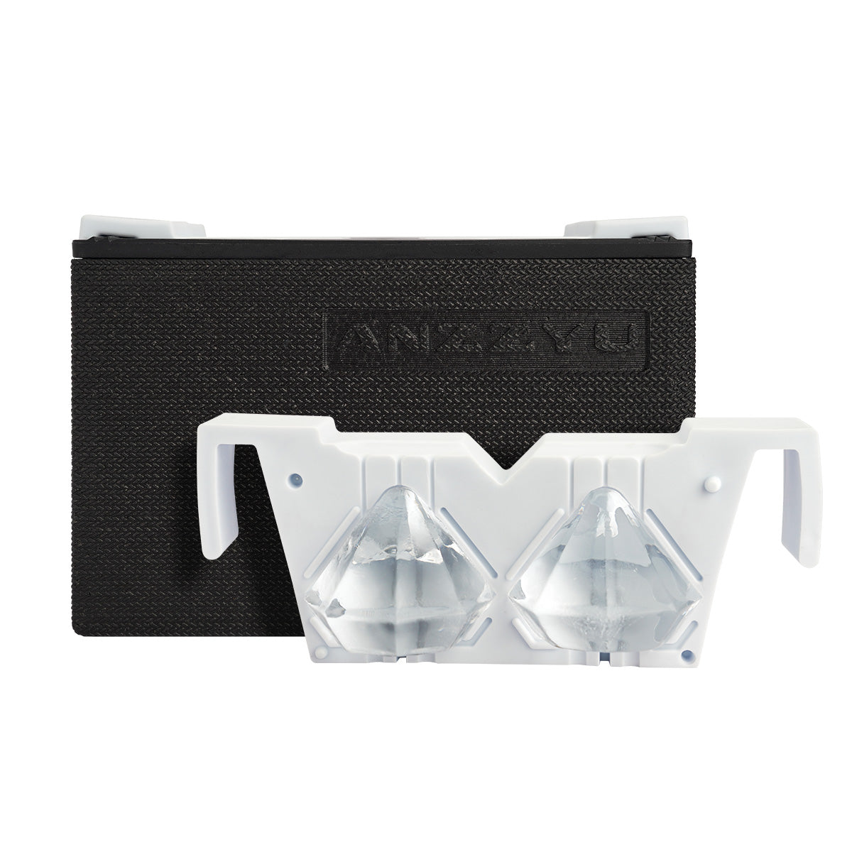 ANZZYU透明氷メーカー（2個取り）ダイヤモンド型