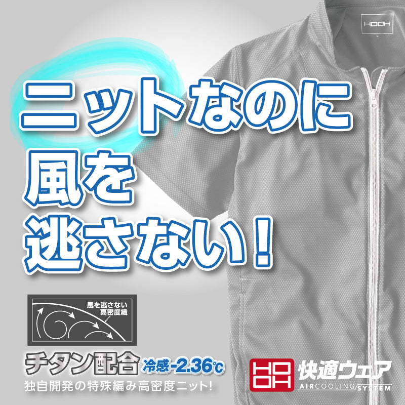 違和感を与えないカジュアルシーンで大活躍のニットファン付ウエア
