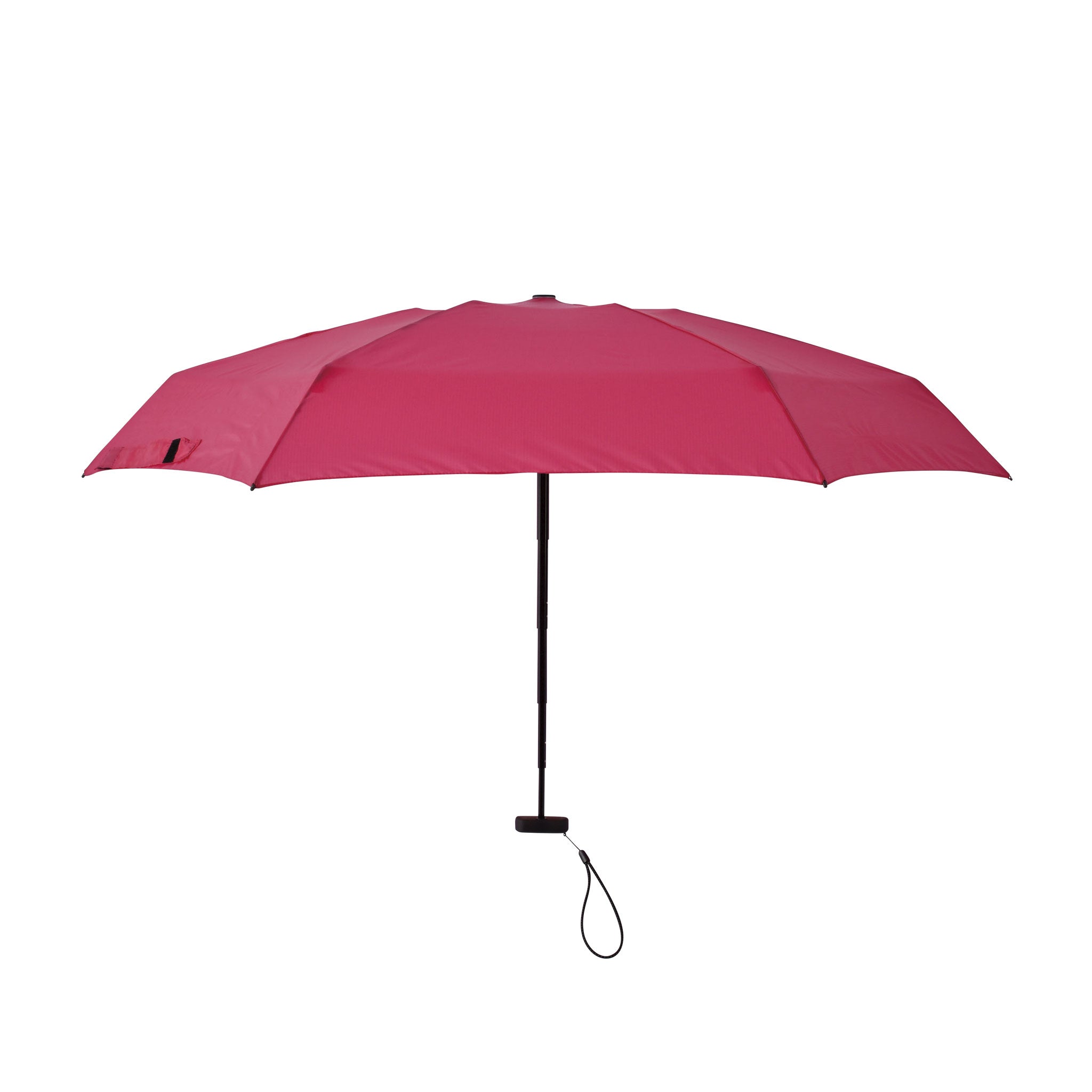 収納時14.8cmの超コンパクト折りたたみ傘【フラットライトマイクロ】（チェリーピンク）