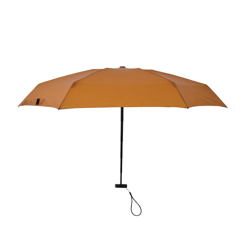 収納時14.8cmの超コンパクト折りたたみ傘【フラットライトマイクロ】（ゴールドオレンジ）