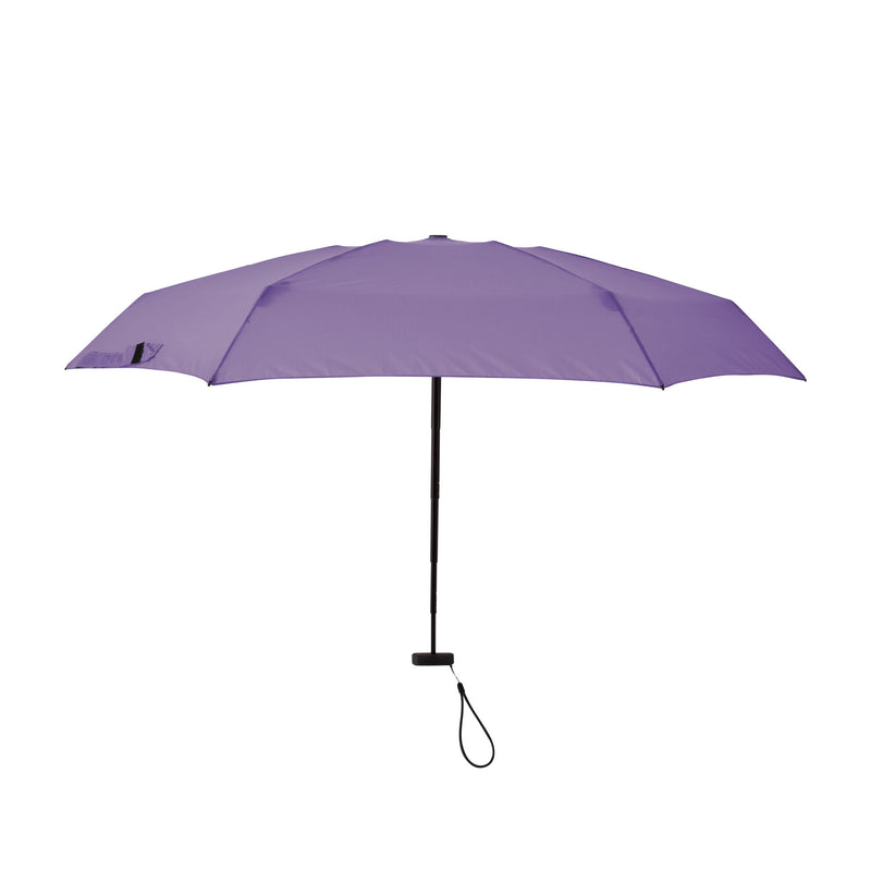 収納時14.8cmの超コンパクト折りたたみ傘【フラットライトマイクロ】（ラベンダー）