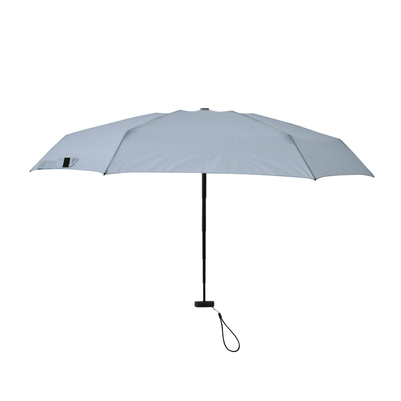 収納時14.8cmの超コンパクト折りたたみ傘【フラットライトマイクロ】（ライトブルー）