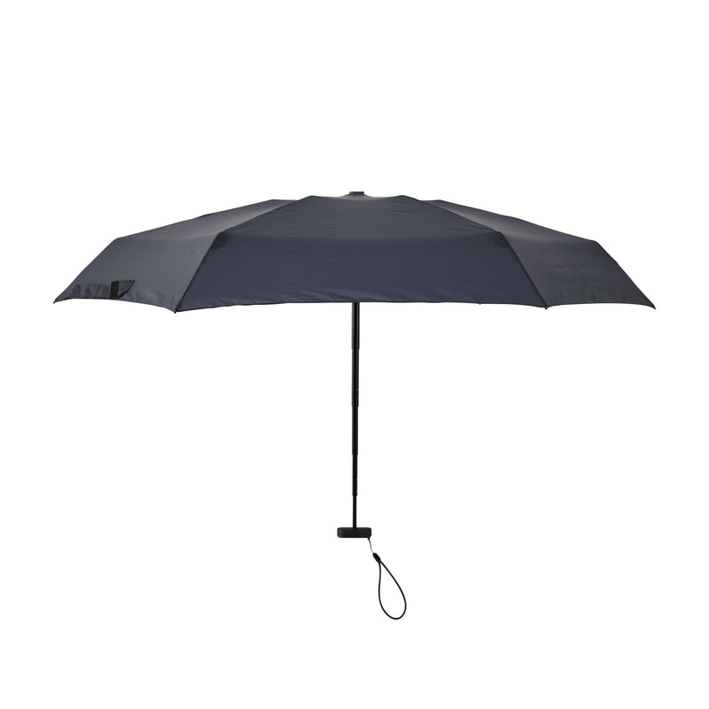 収納時14.8cmの超コンパクト折りたたみ傘【フラットライトマイクロ】（ネイビー）