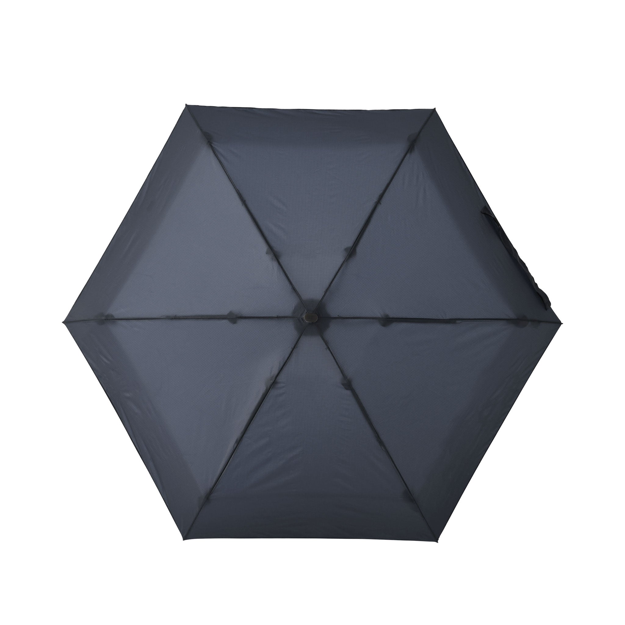 収納時14.8cmの超コンパクト折りたたみ傘【フラットライトマイクロ】（ネイビー）