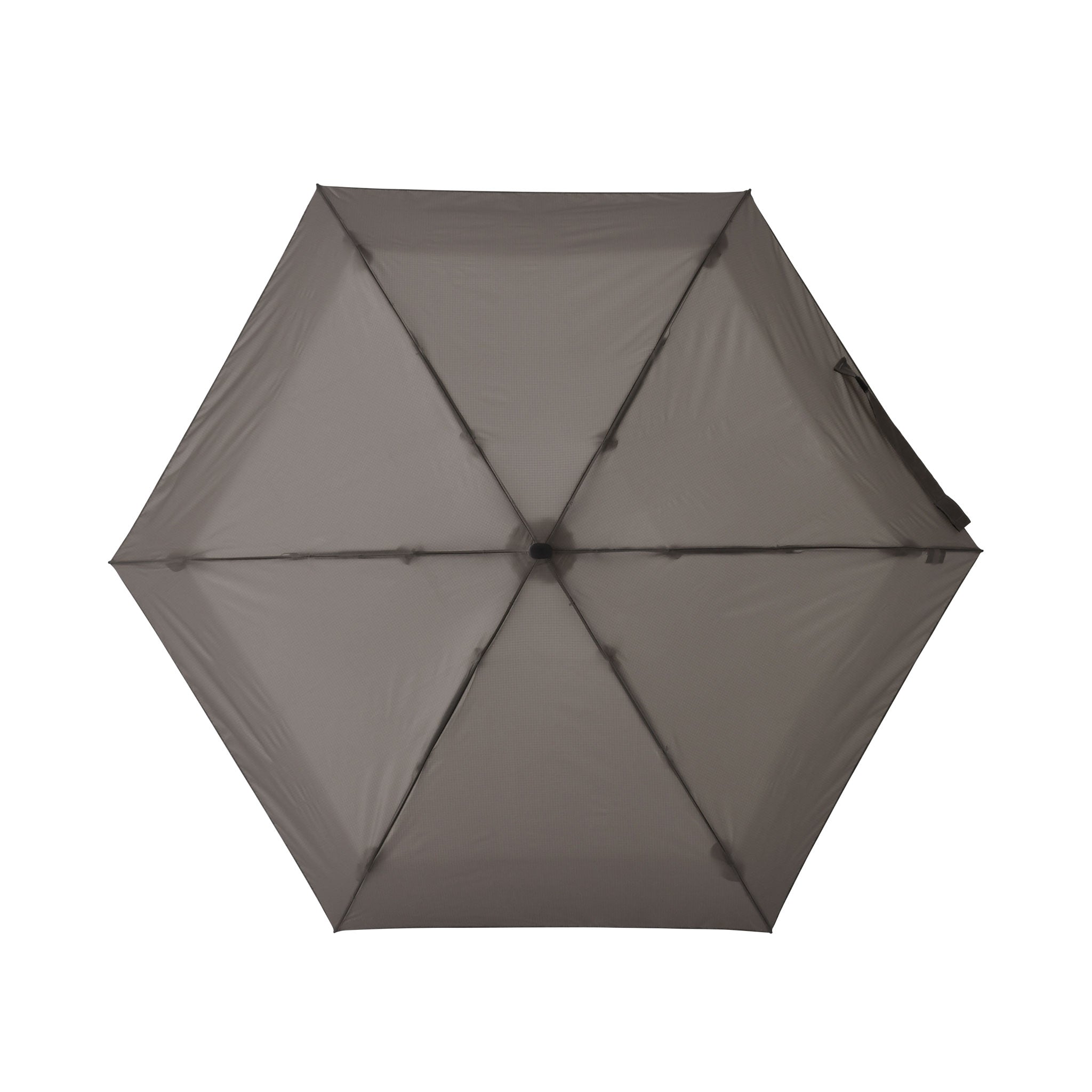 収納時14.8cmの超コンパクト折りたたみ傘【フラットライトマイクロ】（トープ）