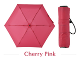 省スペースで傘を常備する新発想の折りたたみ傘【オルタナスリム50】（チェリーピンク）