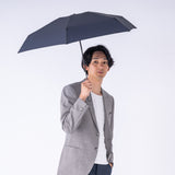 省スペースで傘を常備する新発想の折りたたみ傘【オルタナスリム50】（ネイビー）