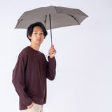 省スペースで傘を常備する新発想の折りたたみ傘【オルタナスリム50】（トープ）