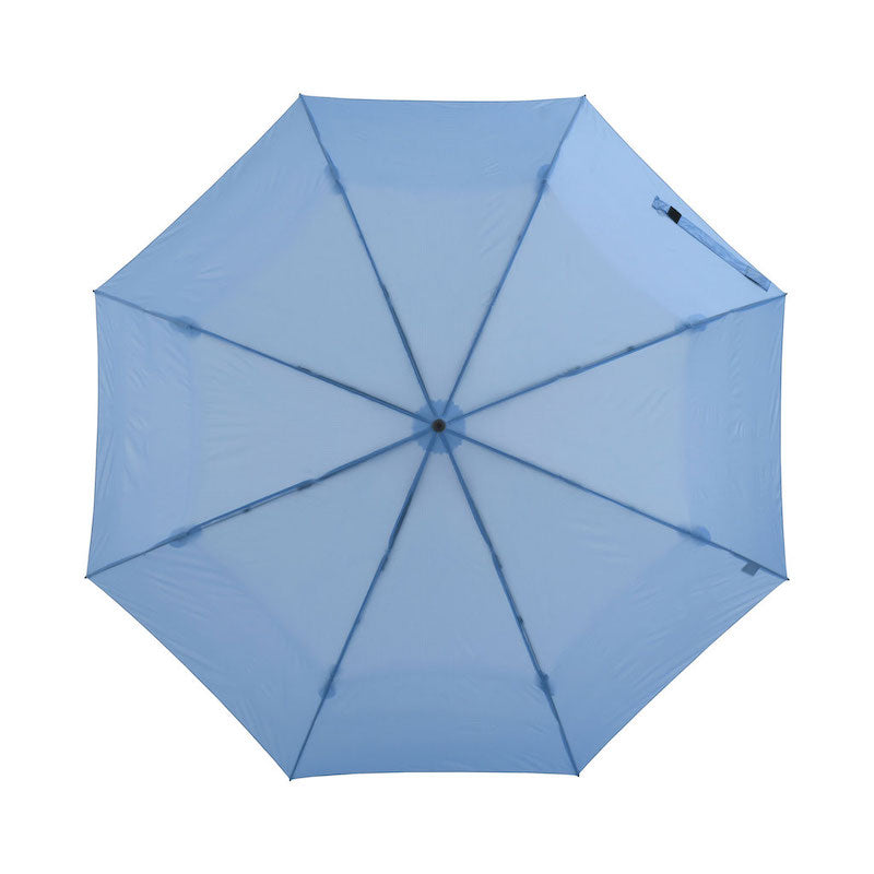 驚異の軽さ230g！らくらくワンタッチ折りたたみ傘『ベリカルエイト』（アイスブルー）