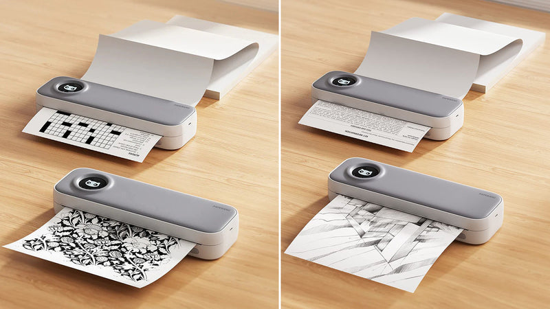 PAPERANG F2S モバイルプリンターとA4感熱紙2種類セット（折りたたみ紙とロール紙）