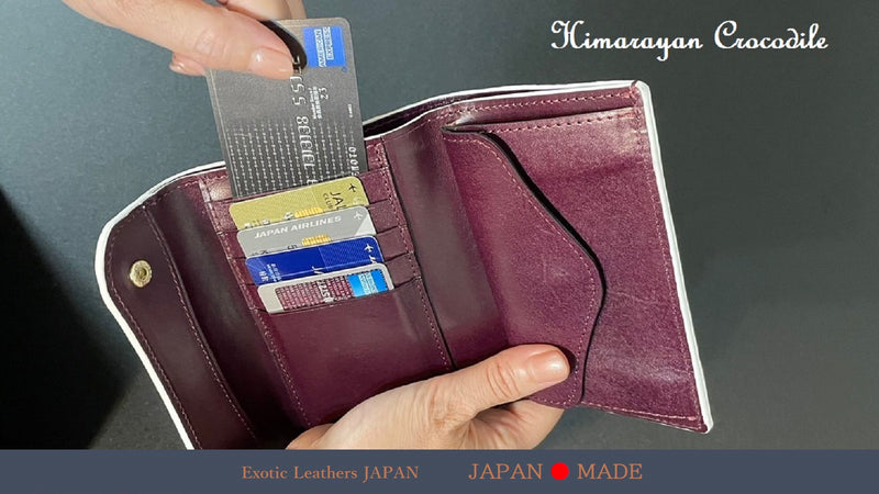 【日本製】誰もが待ち望んだミドル財布 ヒマラヤクロコダイル＆パイソン
