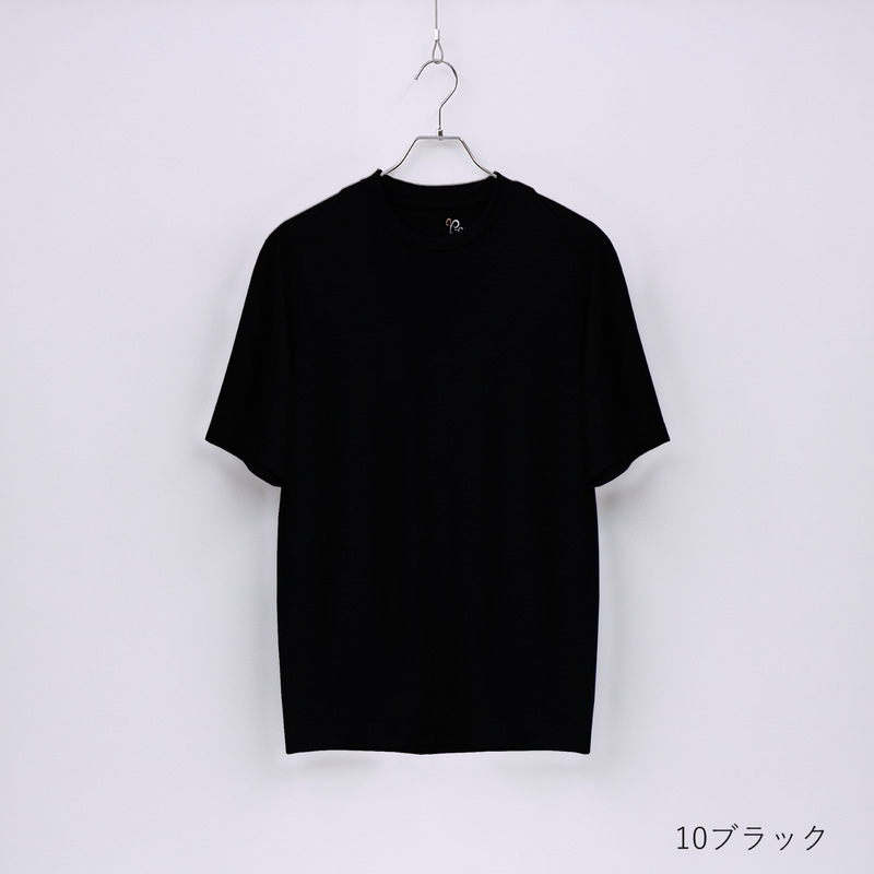 【ブラック】『どんなに動いてもストレスを感じない快適な着心地』のC FLEX　ウールTシャツ