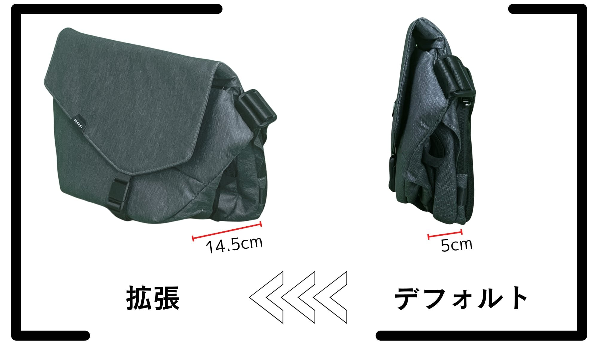 拡張するスリングバッグ SEKKEI M-sling 機能もおしゃれもあきらめたくない方へ