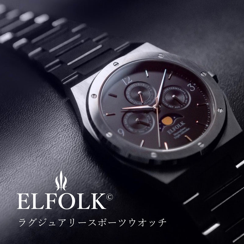 【エルフォルク / リリー】ELFOLK / Lillie  日本製ムーンフェイズ腕時計