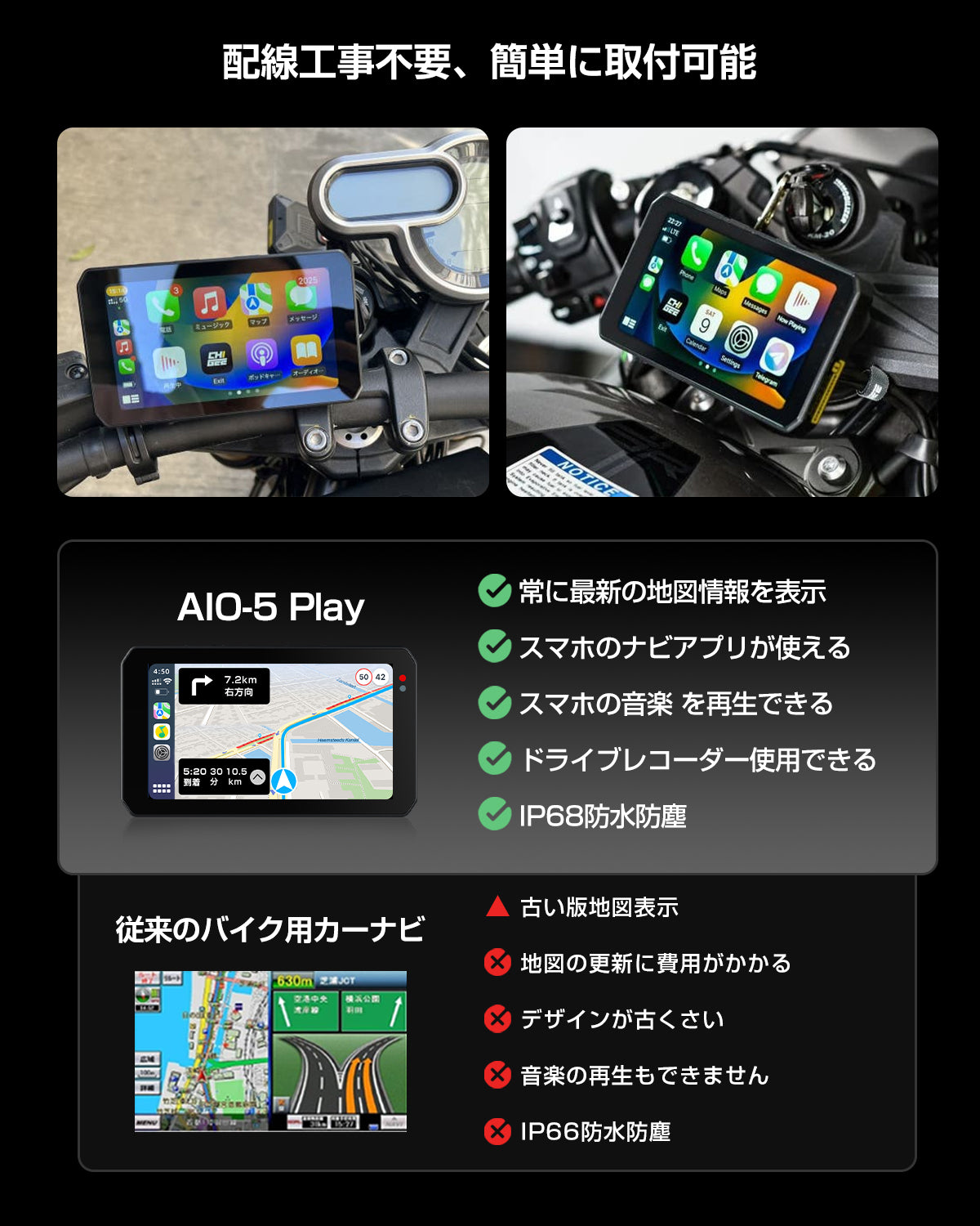 更に便利に楽しくを追求！USB配線だけで、ミラーリング可能なディスプレイAIO-5Play