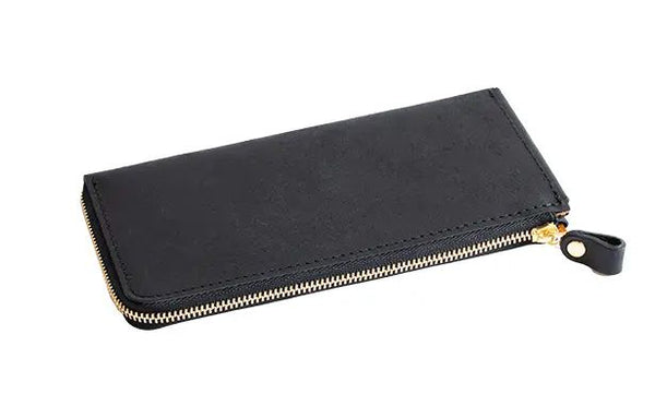 【makuake】 レザー 長財布 極限まで薄く小さく」の先にある長財布。使いやすさにこだわった整列