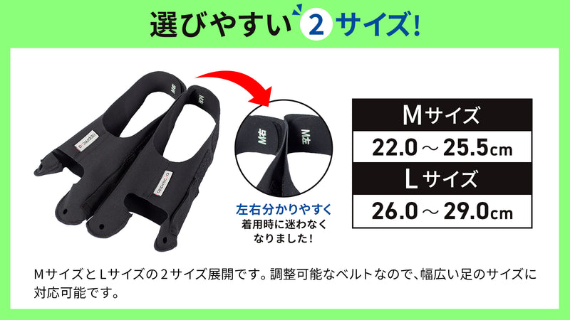 より軽く!足指からストレッチ&筋トレ&体幹をサポート【筋肉使用量平均39%UP】