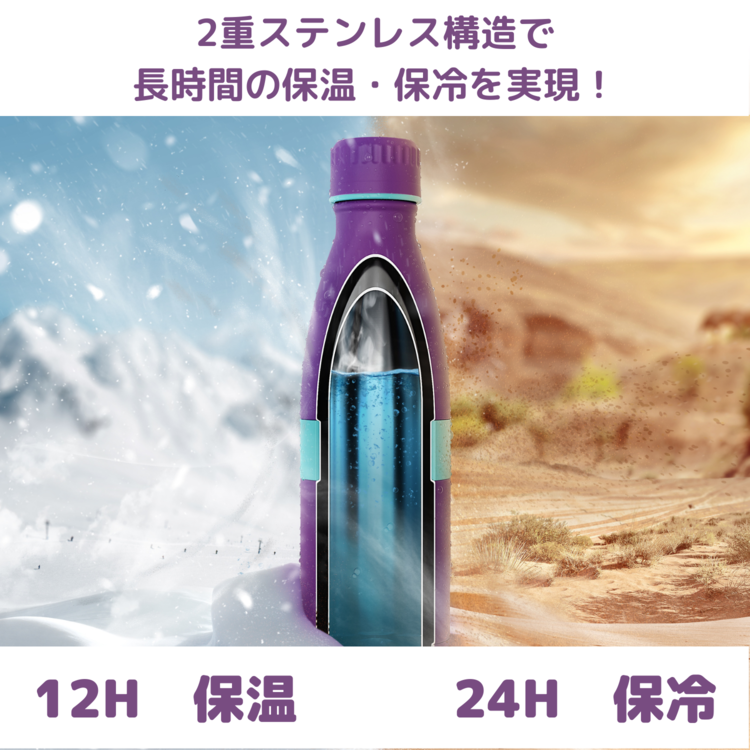 ドイツ発！森と海を守るサステナブルボトル boddelsTWEE Purple