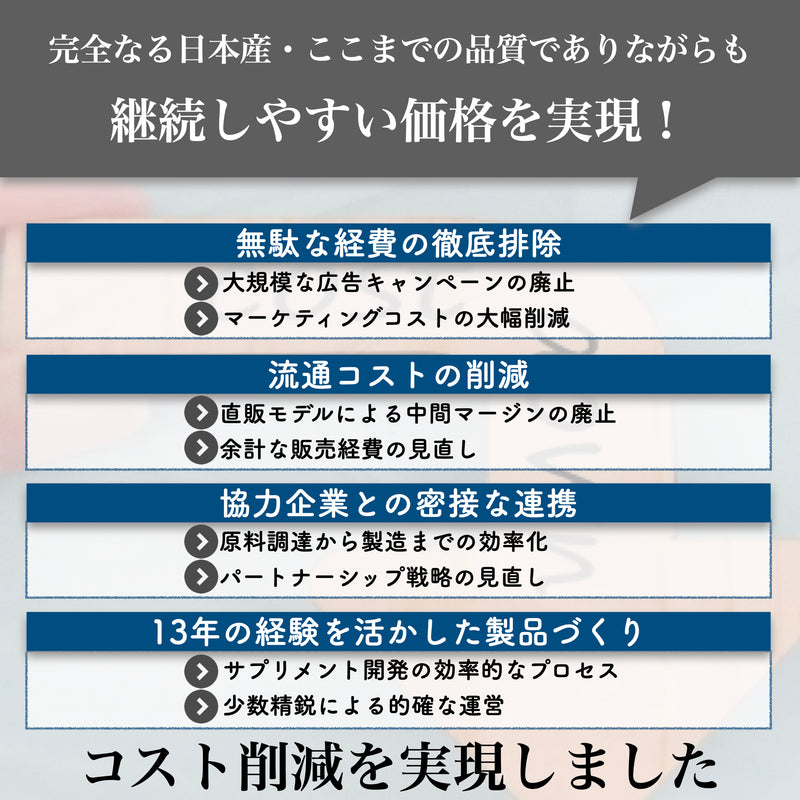 【純国産NMN】原料から製造まで日本製を追求した完全なる純国産NMNサプリメント