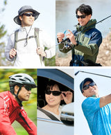 遮光性に優れながらも見やすい！メラニンカーボンレンズ採用アウトドア専用サングラス