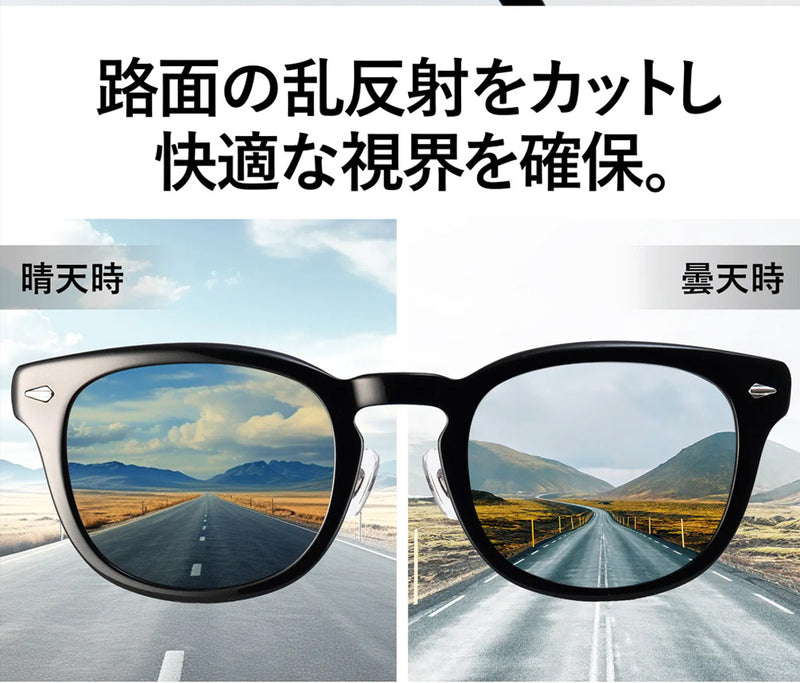驚くほど見やすい！眩しさを抑えて自然に近い視界で信号機や標識が見やすいサングラスCN-814I
