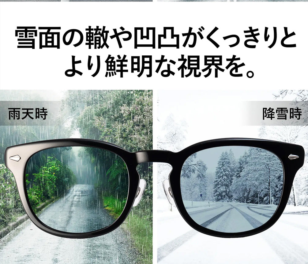 驚くほど見やすい！眩しさを抑えて自然に近い視界で信号機や標識が見やすいサングラスCN-814I