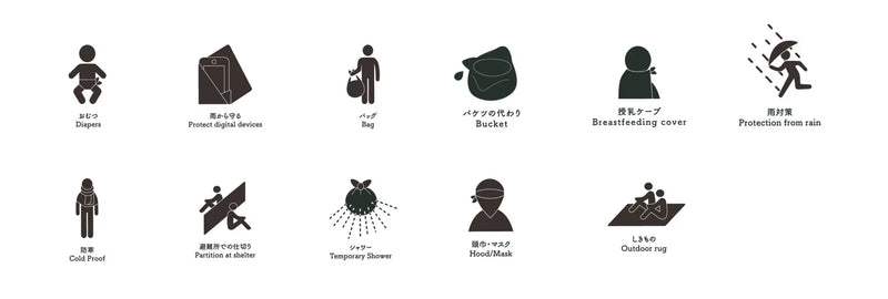 【第2弾】サステナブルに進化！水も運べて日常でも使える「防災ふろしき」