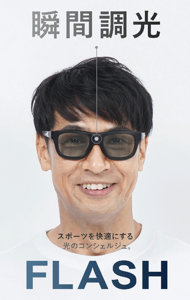 一瞬で眩しさを制御！かけやすさと見やすさを兼ね備えたＡ－ＦＩＴ瞬間調光サングラス