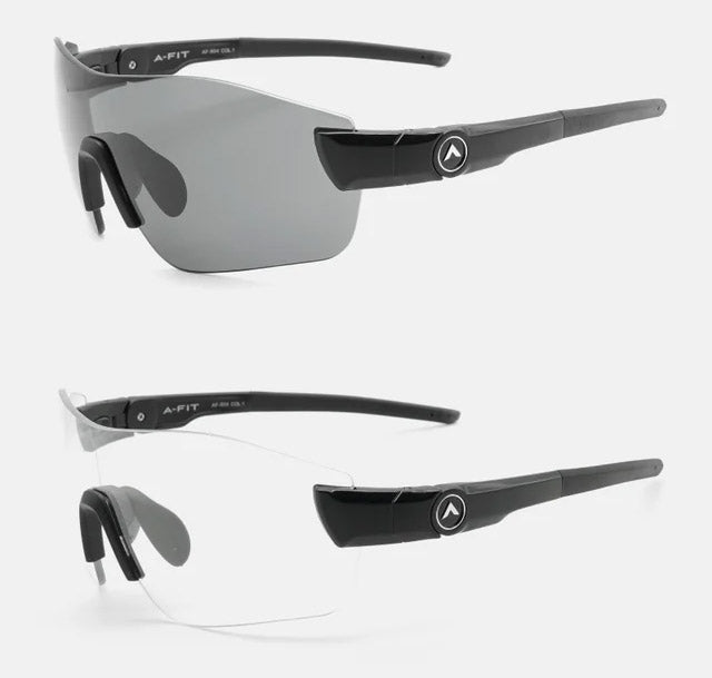 オーダーメイド感覚の超フィット感！49段階テンプル調節機構のスポーツサングラスAF-804