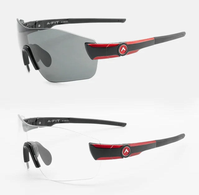 オーダーメイド感覚の超フィット感！49段階テンプル調節機構のスポーツサングラスAF-804