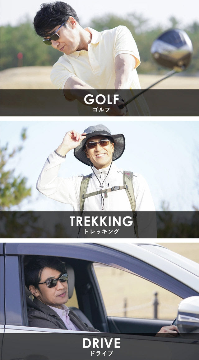 ゴルフはサングラスで進化する！打球や芝目が見やすいＮＸＴ調光サングラスEF-37