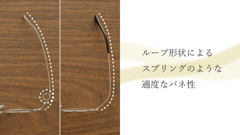 美しいループが織り成すフィット感。薄型リーディンググラス『栞』（全3カラー / 度数 +1.00～+2.50）SI-16