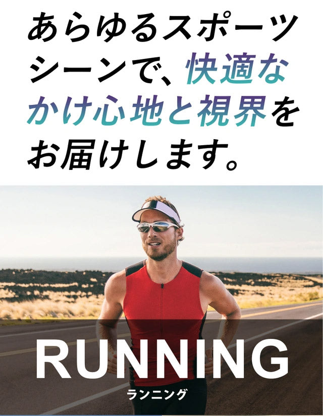 ＮＸＴ調光レンズで素早く変化　かけ心地と光の入り方が調節可能のスポーツサングスAF-804NX