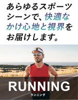 ＮＸＴ調光レンズで素早く変化　かけ心地と光の入り方が調節可能のスポーツサングスAF-804NX