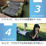 猛暑のベタつき解消！防水なのにサラッと涼感、濡れた地面も汗も風が抜ける爽快マット