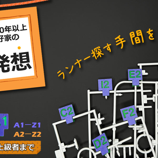 プラモデル　切り離し済みランナー プラモデル作りの相棒、ランナー探す手間を軽減‐見やすい【ランナー