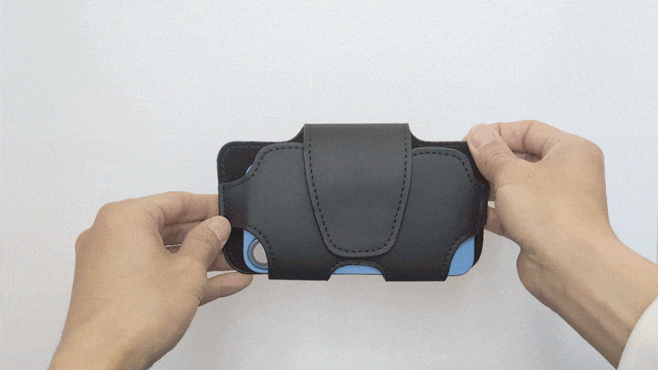 腰に差すだけ着脱3秒！手ぶらでスマホを持ち歩く！ビジネスマン専用スマホホルダー