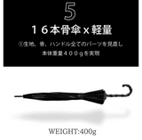 耐風ｘ耐光ｘ遮熱ｘ軽量ｘ１６本骨ビニール傘　「ＫＡＧＥＲＯＷ-カゲロウ-」本体