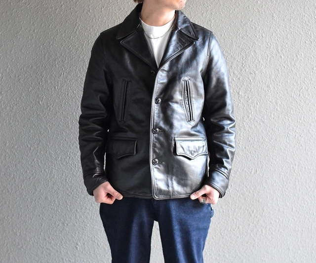 欧州産茶芯馬革がこなれ感を演出、大人顔レザージャケット