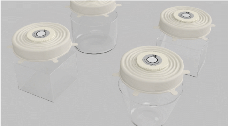 【ドライストーンが強力除湿】お米やドライフードの保存に最適！丸～四角の容器に対応できるシリコンカバー