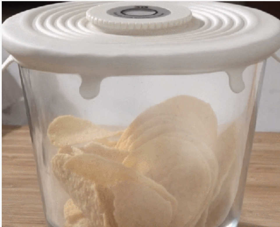 【ドライストーンが強力除湿】お米やドライフードの保存に最適！丸～四角の容器に対応できるシリコンカバー