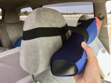 車の振動を吸い取ってくれる。移動を楽にする枕「首をやさしく包み込みむ」ネックピロー