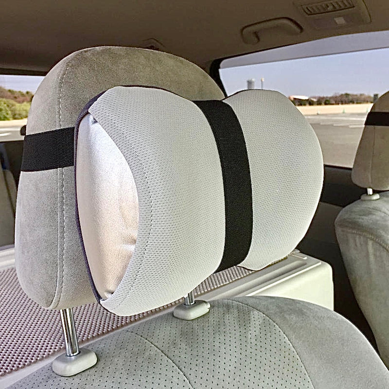 車の振動を吸い取ってくれる。移動を楽にする枕「首をやさしく包み込みむ」ネックピロー