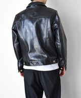 人気不動のGジャンタイプ 茶芯馬革2ndトラッカーレザージャケット