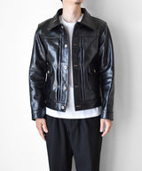 人気不動のGジャンタイプ 茶芯馬革2ndトラッカーレザージャケット