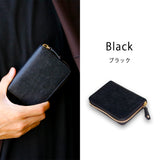 お札は折らず膨らまないラウンドzipミニ財布 SATTO Pro - サットプロ - / Black