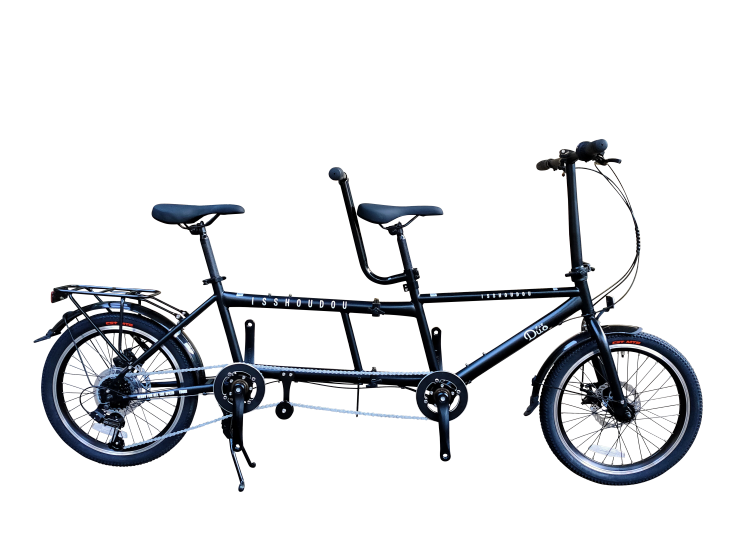 タンデム自転車 一勝堂 TD001　二人で共有する体験！折り畳めるタンデム自転車Duo