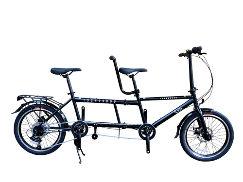 タンデム自転車 一勝堂 TD001　二人で共有する体験！折り畳めるタンデム自転車Duo